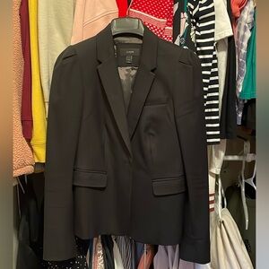 J. Crew Classic Puff Sleeve Black Blazer